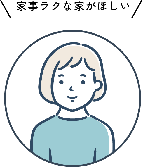 家事ラクな家がほしい
